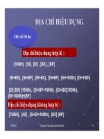 Cấu trúc máy tính và lập trình Assembly : Toán tử – Toán hạng - các phép định địa chỉ – Tập lệnh part 5 ppt
