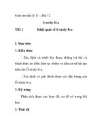 Giáo ám địa lý 11 - Bài 12 ô-xtrây-li-a Tiết 1 Khái quát về ô-xtrây-li-a ppt