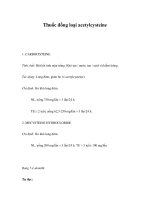 Thuốc đồng loại acetylcysteine ppsx