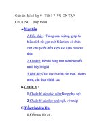 Giáo án đại số lớp 9 - Tiết 1 7 ÔN TẬP CHƯƠNG I (tiếp theo) doc