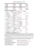 ÔN THI TỐT NGHIỆP NĂM 2011 – TEST 3 pptx