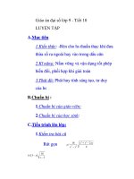 Giáo án đại số lớp 9 - Tiết 10 LUYỆN TẬP pdf