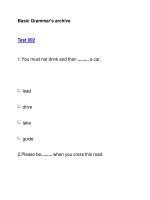 Basic Grammar''''s archiveTest 002 pps