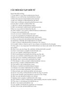 CÂU HỎI BÀI TẬP GIỚI TỪ ppsx