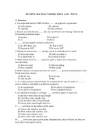 ĐỀ KIỂM TRA TRẮC NGHIỆM TIẾNG ANH - TEST 6 pot