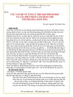 Các vấn đề về tâm lý trẻ khi mới đi học ppsx