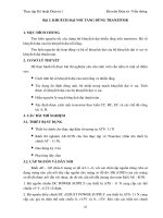 GIÁO TRÌNH THỰC TẬP ĐIỆN TỬ & KỸ THUẬT SỐ 1 - Bài 3 ppt