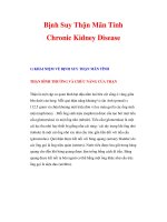 Bịnh Suy Thận Mãn Tính Chronic Kidney Disease1) pps
