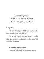 Giáo án thể dục lớp 2 – Bài 49: Ôn một số bài tập RLTTCBTrò chơi “Nhảy đúng, nhảy nhanh” doc