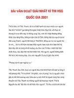 BÀI VĂN ĐOẠT GIẢI NHẤT KÌ THI HSG QUỐC GIA 2001_2 ppt