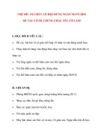 Giáo án chương trình mới: Lớp lá ĐỀ TÀI: CÔ ƠI, CHÚNG CHÁU YÊU CÔ LẮM! docx