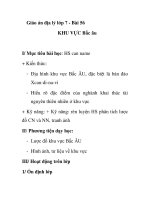 Giáo án địa lý lớp 7 - Bài 56 KHU VỰC Bắc âu pps