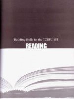 Building skill for the TOEFL iBT Beginning Reading pps