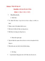 Giáo án chương trình đổi mới Đề tài : xe đạp, xe máy, xe buýt . pdf