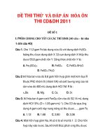 ĐỀ THI THỬ VÀ ĐÁP ÁN HÓA ÔN THI CD&DH 2011_1 pdf