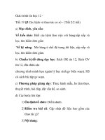 Giáo trình tin học 12 - Tiết 19 Các lệnh và thao tác cơ sở - (Tiết 2/2 tiết) pot