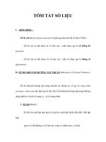 TÓM TẮT SỐ LIỆU pptx