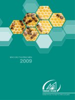 CÔNG TY cổ PHẦN PHÁT TRIỂN NHÀ THỦ đức báo cáo thường niên 2009 hạnh phúc từ nơi tổ ấm
