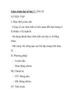 Giáo trình đại số lớp 7 - Tiết 28: LUYỆN TẬP pps