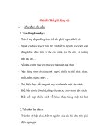 Giáo án chương trình đổi mới Chủ đề: Thế giới động vật pdf