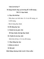 Giáo án tin học 9 - Sử dụng thanh công cụ drawing để vẽ đối tượng Tiết 33: thực hành pot