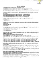 Đề thi công chức lĩnh vực ngoại vụ thành phố hà nội