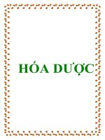 HÓA DƯỢC doc