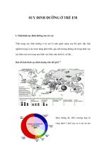 SUY DINH DƯỠNG Ở TRẺ EM ppsx