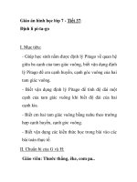 Giáo án hình học lớp 7 - Tiết 37: Định lí pi-ta-go docx