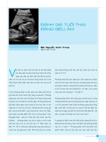 ĐÁNH GIÁ TUỔI THAI BẰNG SIÊU ÂM docx