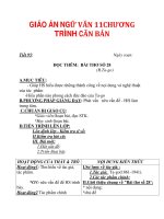 GIÁO ÁN NGỮ VĂN 11CHƯƠNG TRÌNH CĂN BẢN_8 pptx