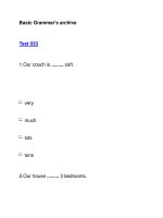 Basic Grammar''''s archiveTest 033 pptx