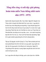 Tổng tiến công và nổi dậy giải phóng hoàn toàn miền Nam thống nhất nước nhà (1973 - 1975)_4 pps