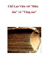 Chế Lan Viên với Điêu tàn