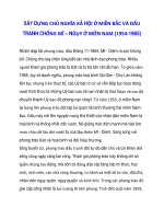 XÂY DỰNG CHỦ NGHĨA XÃ HỘI Ở MIỀN BẮC VÀ ĐẤU TRANH CHỐNG MĨ – NGỤY Ở MIỀN NAM (1954-1965)_4 doc