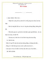 Giáo án chương trình mới: Lớp lá Bé và mưa pptx