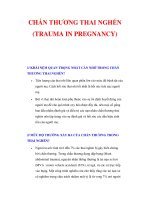 CHẤN THƯƠNG THAI NGHÉN (TRAUMA IN PREGNANCY) pps