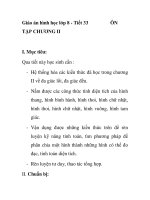 Giáo án hình học lớp 8 - Tiết 33 TẬP CHƯƠNG II ppt