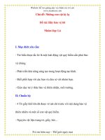 Giáo án chương trình mới: Lớp lá Đề tài: Hãy bảo vệ tôi docx