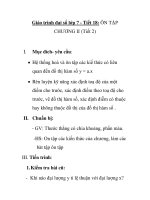 Giáo trình đại số lớp 7 - Tiết 18: ÔN TẬP CHƯƠNG II (Tiết 2) docx