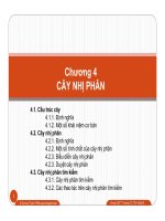 Chương 4: Cây nhị phân potx
