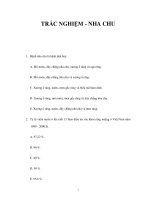TRẮC NGHIỆM - NHA CHU pdf