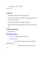 Giáo án đại số lớp 6 - Tiết 49 LUYỆN TẬP ppsx