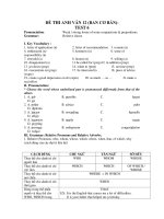 ĐỀ THI ANH VĂN 12 (BAN CƠ BẢN) TEST 6 doc