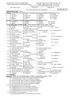 KIỂM TRA HỌC KỲ II- NĂM HỌC 2010 -2011 TRƯỜNG THPT HÙNG VƯƠNG QUI NHƠN docx