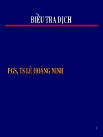 ĐIỀU TRA DỊCH pps