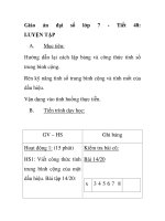 Giáo án đại số lớp 7 - Tiết 48: LUYỆN TẬP ppt