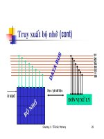 Cấu trúc máy tính và lập trình Assembly : BỘ NHỚ (Memory) part 6 pptx