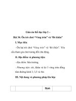 Giáo án thể dục lớp 2 – Bài 34: Ôn trò chơi “Vòng tròn” và “Bỏ khăn” pot