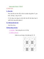 Giáo án đại số lớp 6 - Tiết 82 LUYỆN TẬP ppt